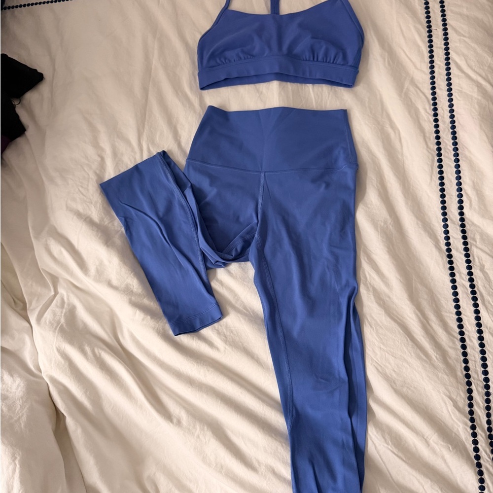 Lululemon Wild Indigo Flow Y Bra and Align Legging Set - Picture 2 of 6